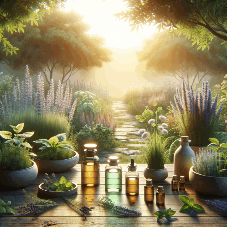 Generate an eye-catching, high-quality featured image prompt for a blog post about: Herbal Stress Re