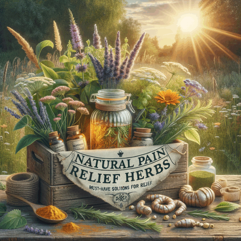 Generate an eye-catching, high-quality featured image prompt for a blog post about: Natural Pain Rel