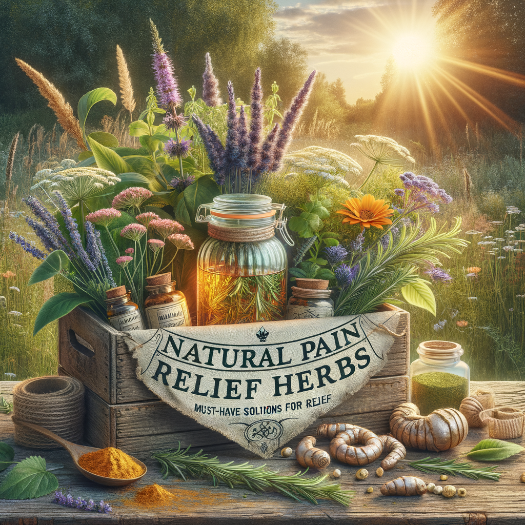 Generate an eye-catching, high-quality featured image prompt for a blog post about: Natural Pain Rel