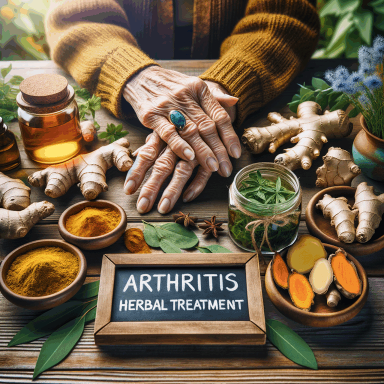 Generate an eye-catching, high-quality featured image prompt for a blog post about: Arthritis Herbal