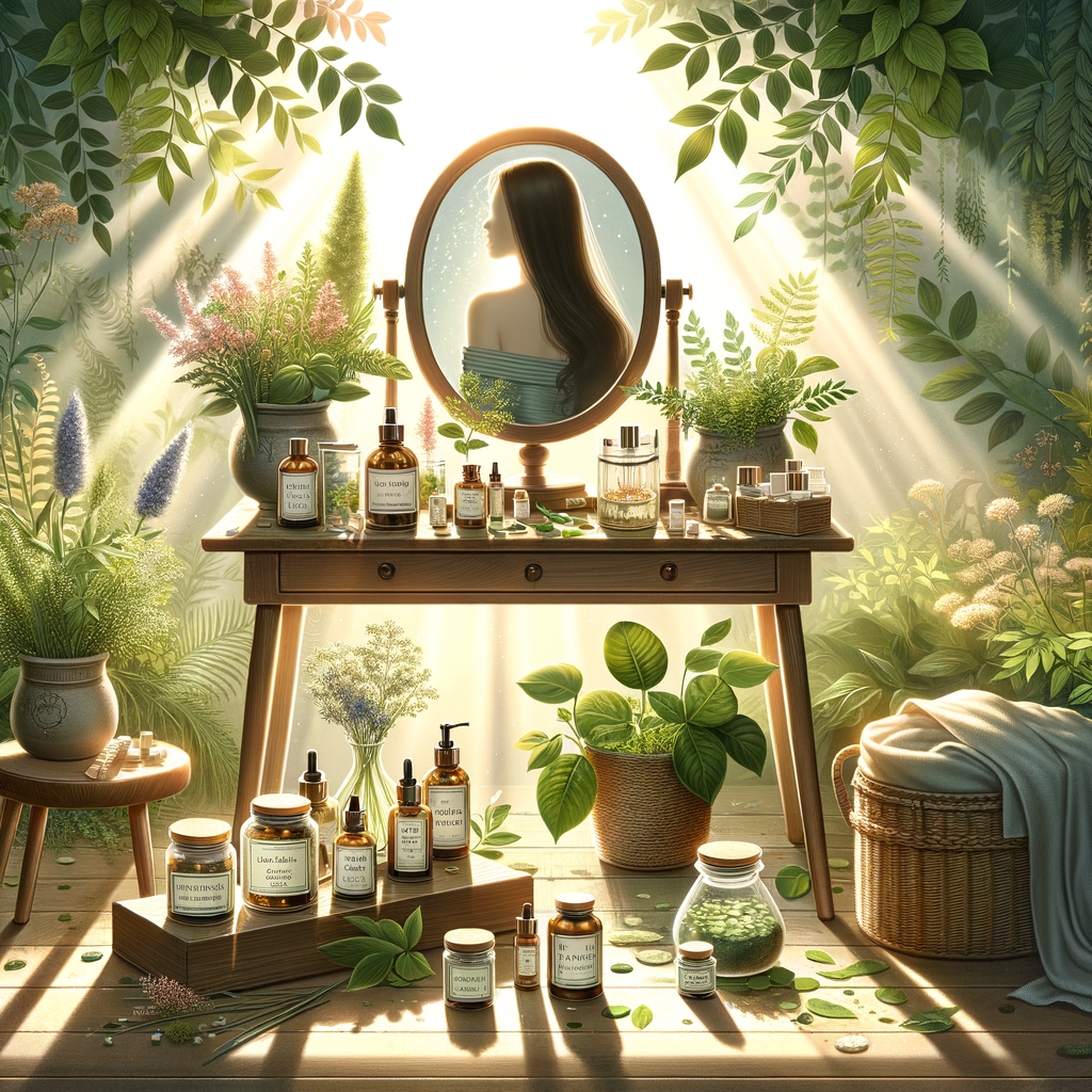 Generate an eye-catching, high-quality featured image prompt for a blog post about: Herbal Acne Reme