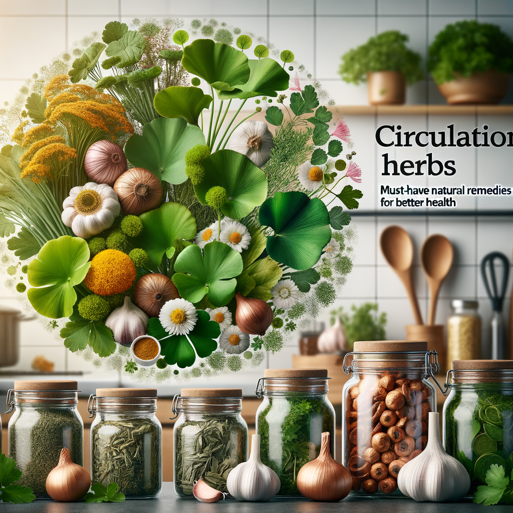 Generate an eye-catching, high-quality featured image prompt for a blog post about: Circulation Herb