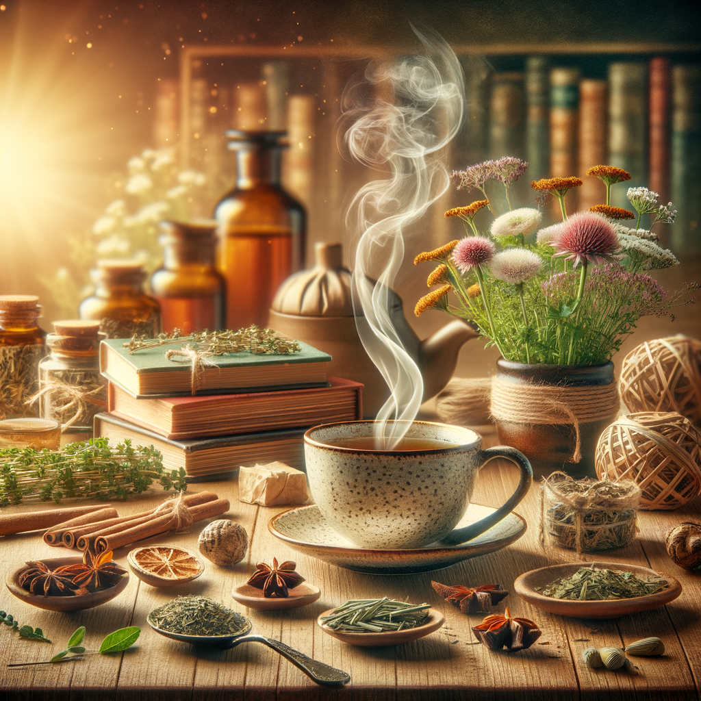 Generate an eye-catching, high-quality featured image prompt for a blog post about: Herbal Cough Tre