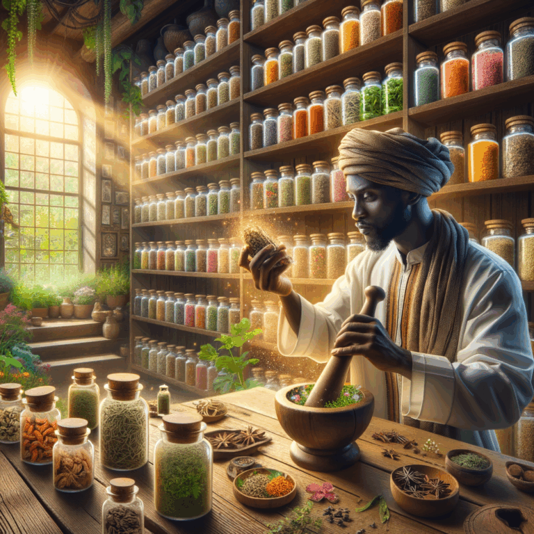 Generate an eye-catching, high-quality featured image prompt for a blog post about: Herbs for Men: S