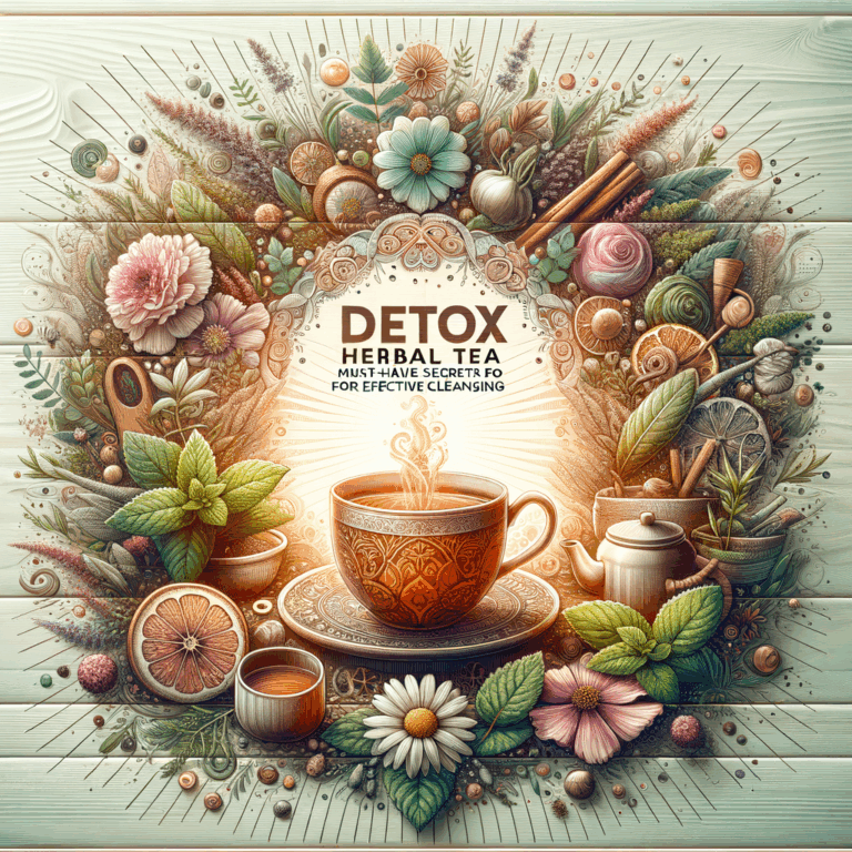 Generate an eye-catching, high-quality featured image prompt for a blog post about: Detox Herbal Tea