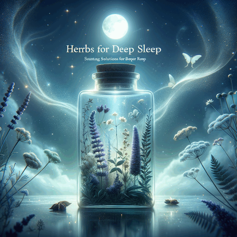 Generate an eye-catching, high-quality featured image prompt for a blog post about: Herbs for Deep S