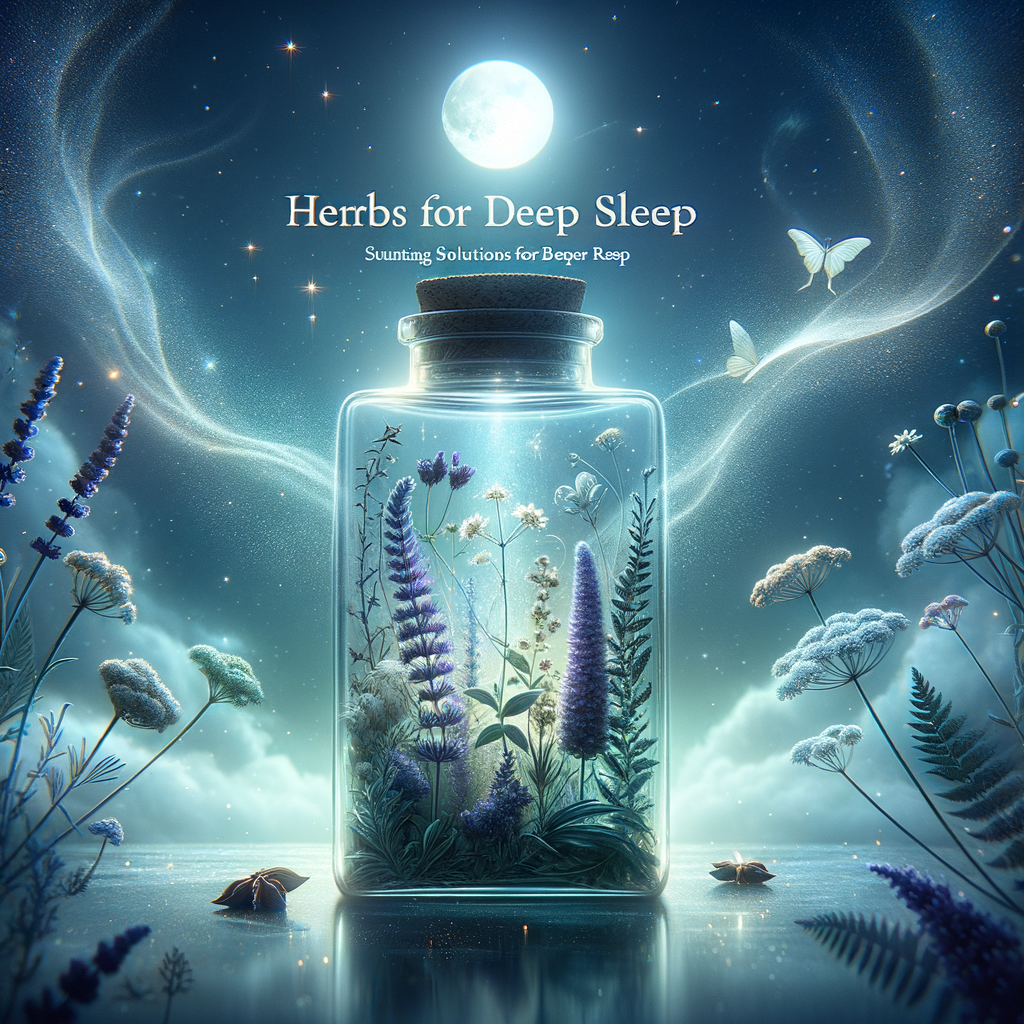 Generate an eye-catching, high-quality featured image prompt for a blog post about: Herbs for Deep S