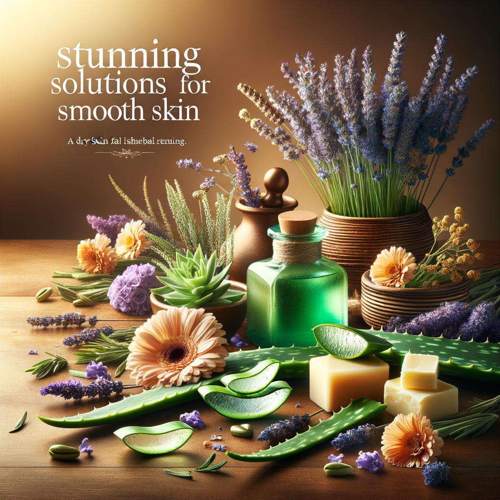 Generate an eye-catching, high-quality featured image prompt for a blog post about: Dry Skin Herbal