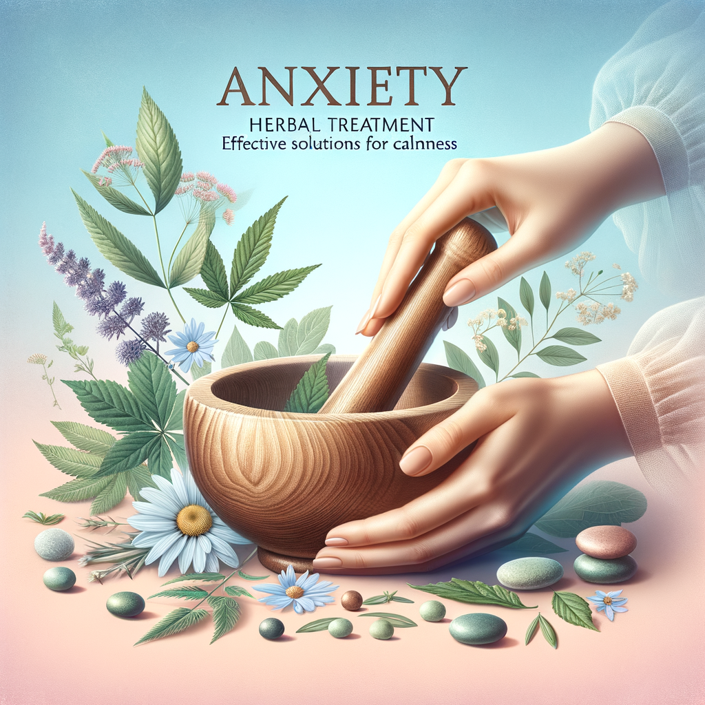 Generate an eye-catching, high-quality featured image prompt for a blog post about: Anxiety Herbal T