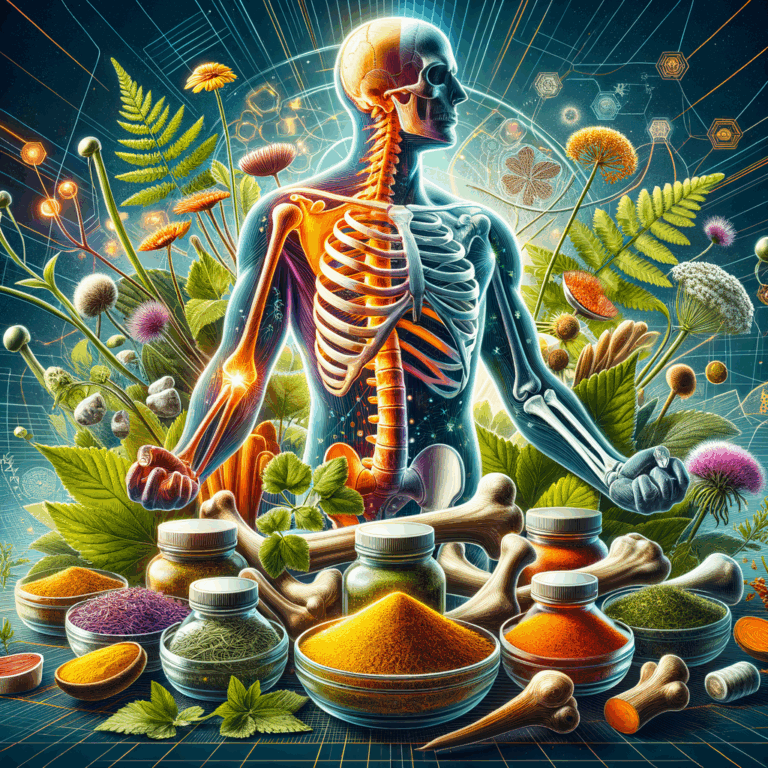 Generate an eye-catching, high-quality featured image prompt for a blog post about: Herbal Bone Heal
