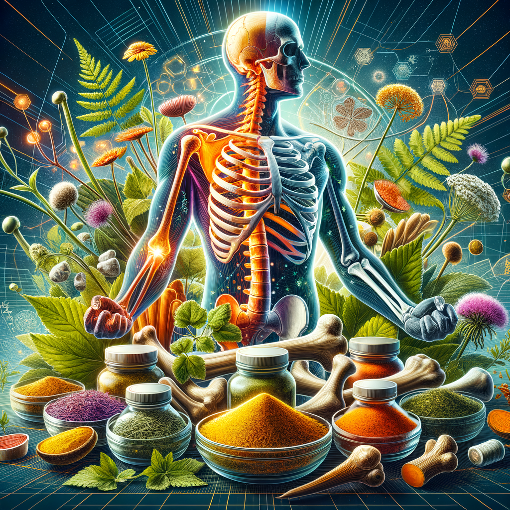 Generate an eye-catching, high-quality featured image prompt for a blog post about: Herbal Bone Heal