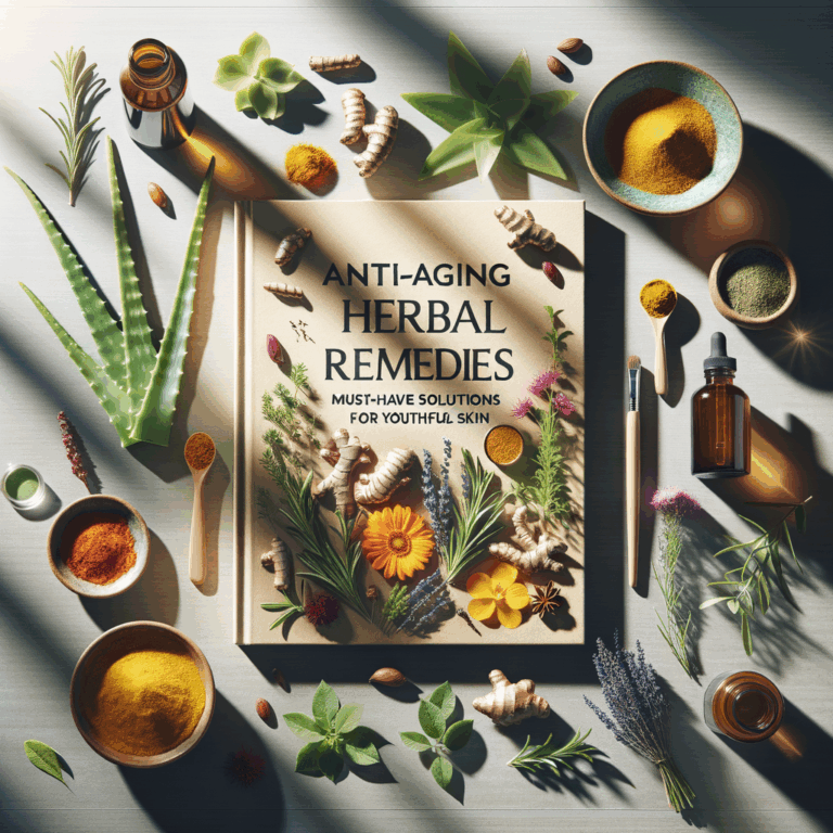 Generate an eye-catching, high-quality featured image prompt for a blog post about: Anti-Aging Herba