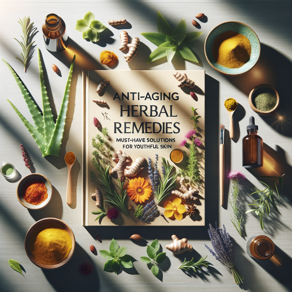 Generate an eye-catching, high-quality featured image prompt for a blog post about: Anti-Aging Herba