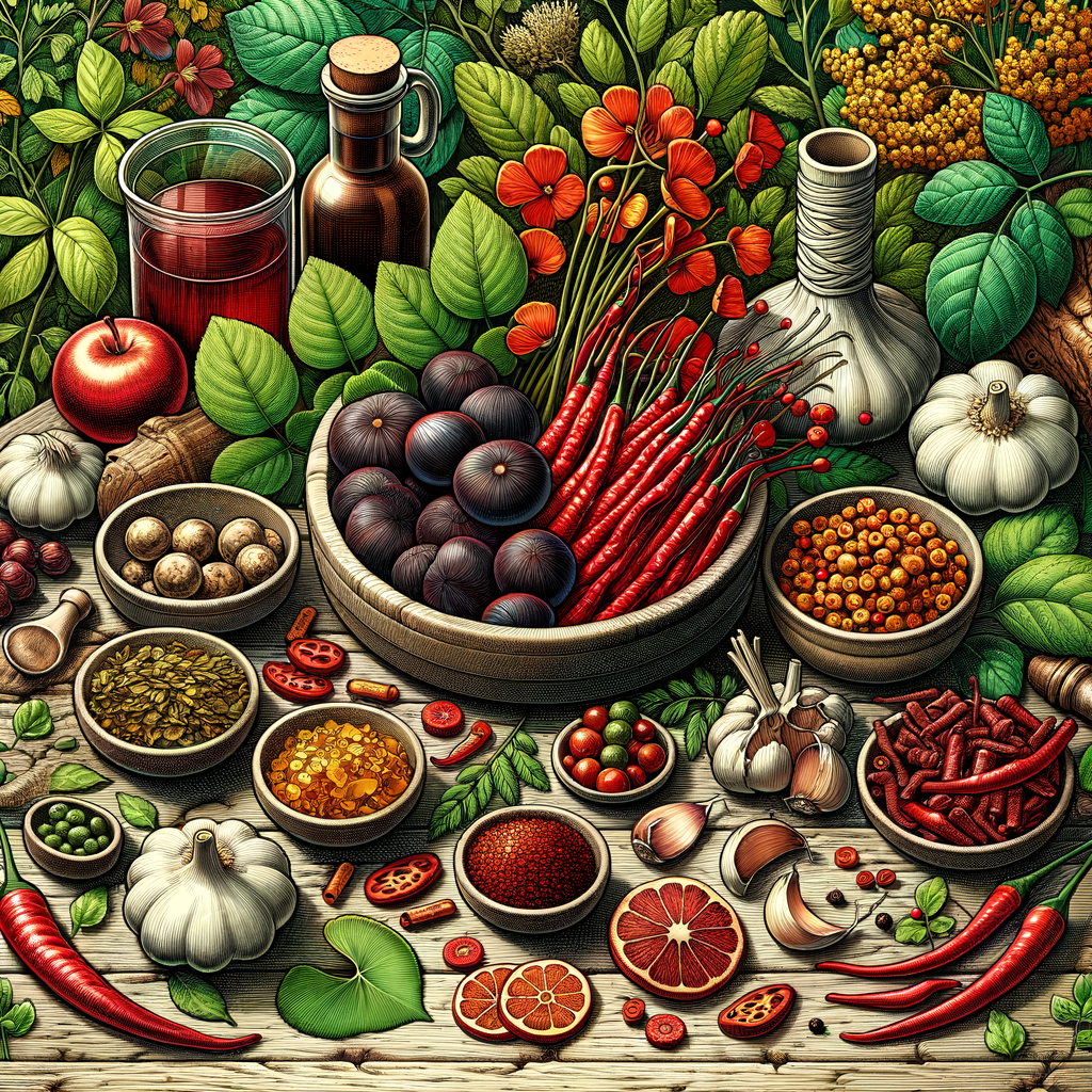 Generate an eye-catching, high-quality featured image prompt for a blog post about: Herbal Blood Cir