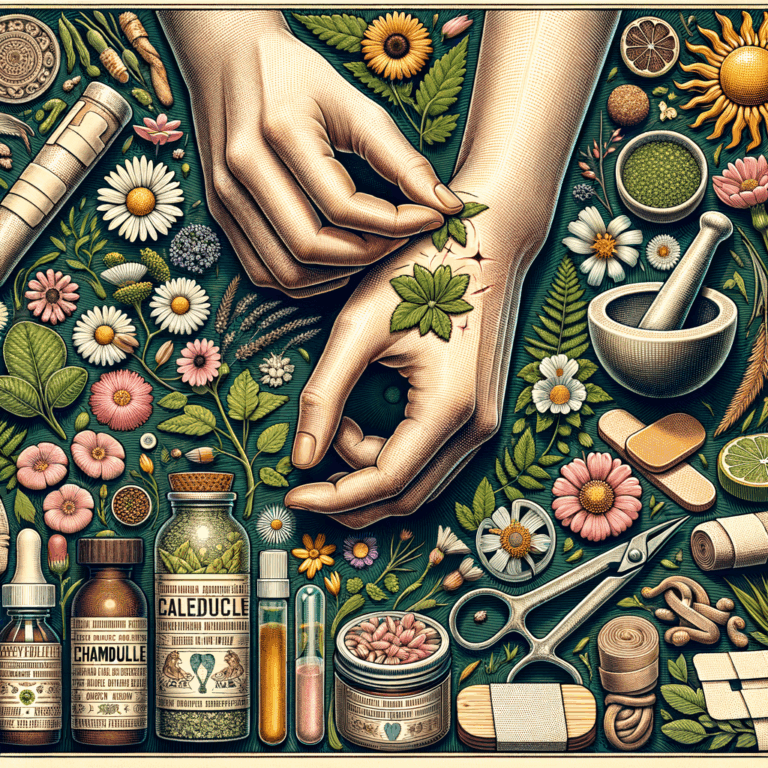Generate an eye-catching, high-quality featured image prompt for a blog post about: Herbal Wound Car