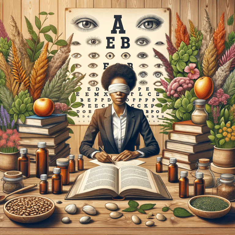 Generate an eye-catching, high-quality featured image prompt for a blog post about: Eye Strain Herbs