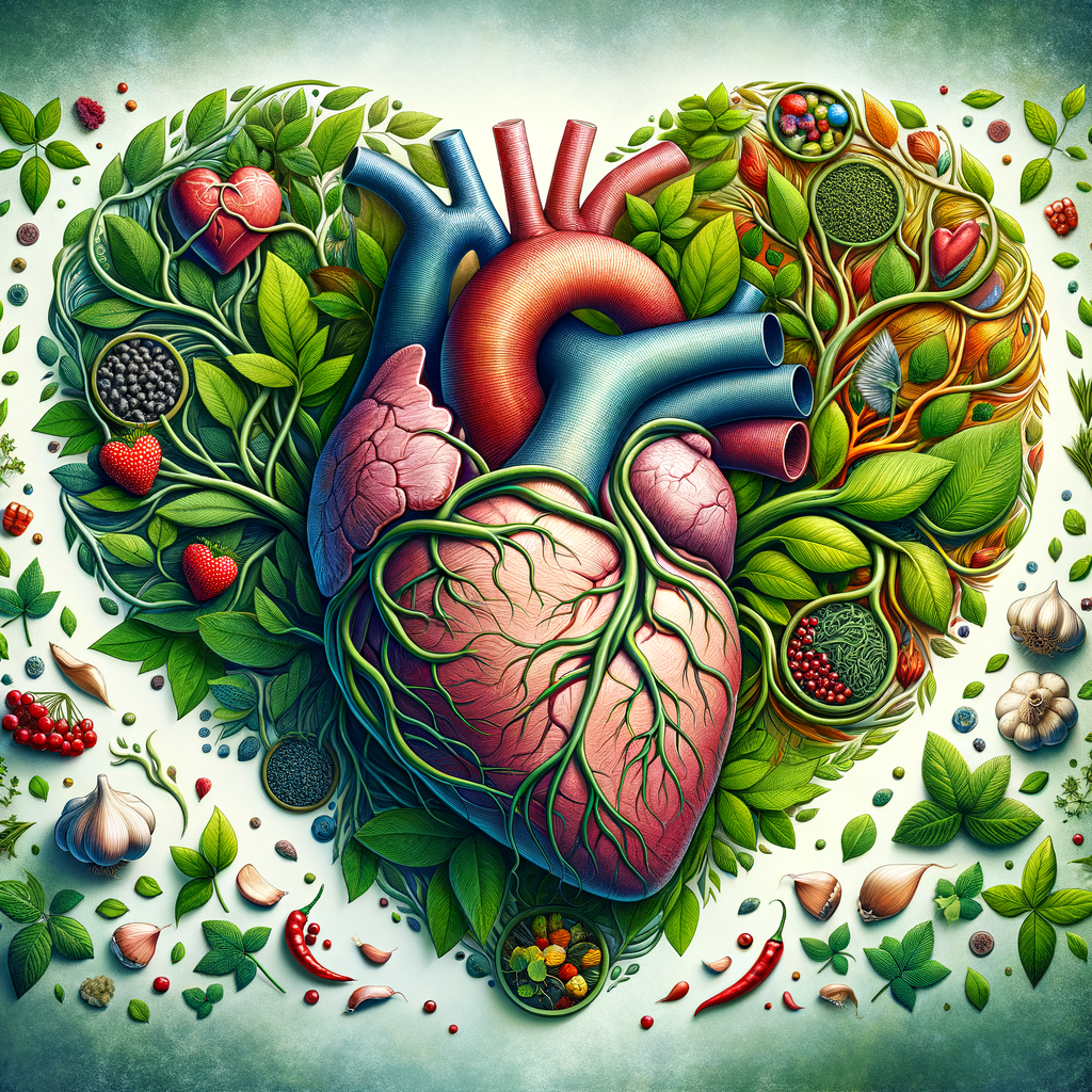 Generate an eye-catching, high-quality featured image prompt for a blog post about: Herbal Cardiovas