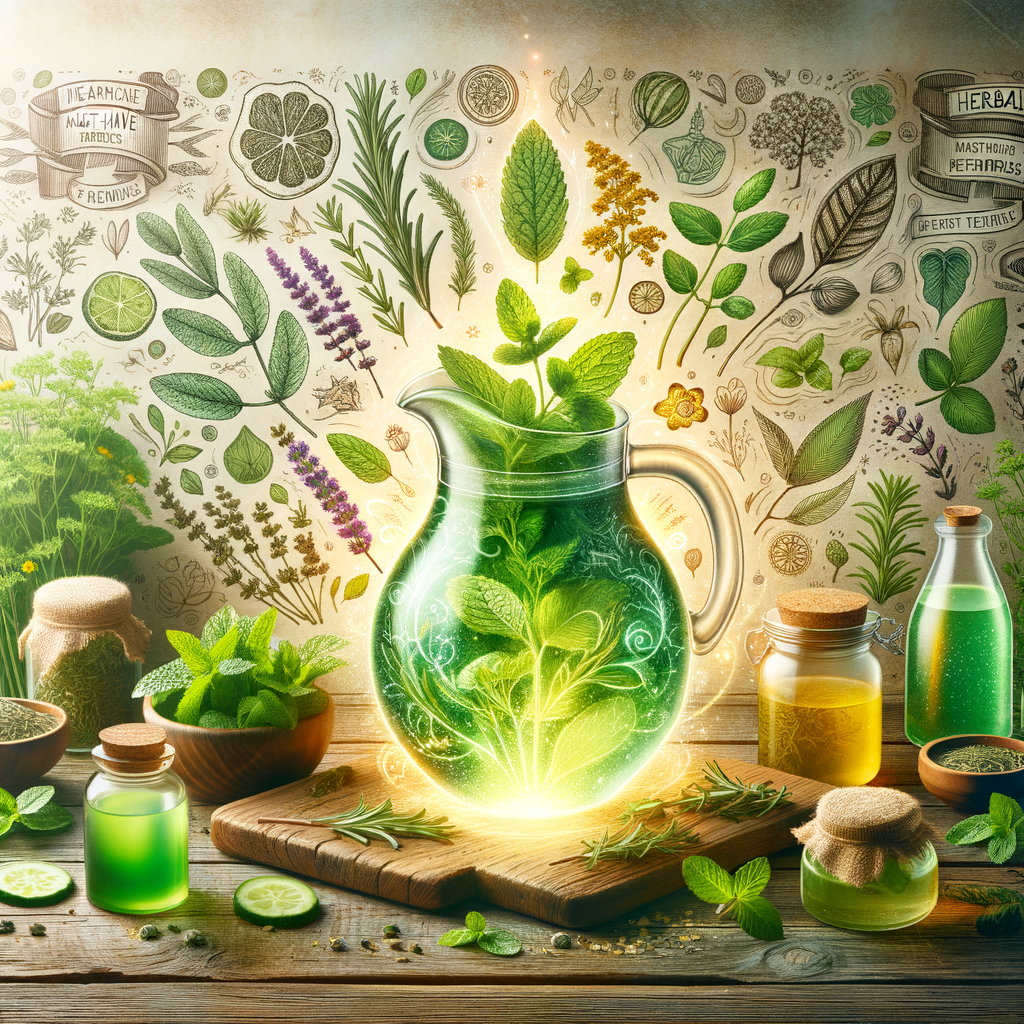 Generate an eye-catching, high-quality featured image prompt for a blog post about: Herbal Cleanse: