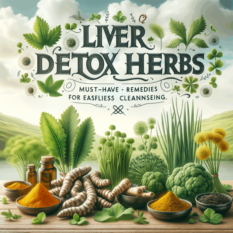 Generate an eye-catching, high-quality featured image prompt for a blog post about: Liver Detox Herb