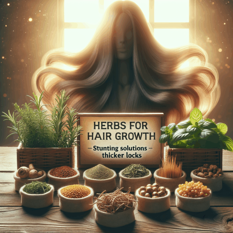 Generate an eye-catching, high-quality featured image prompt for a blog post about: Herbs for Hair G