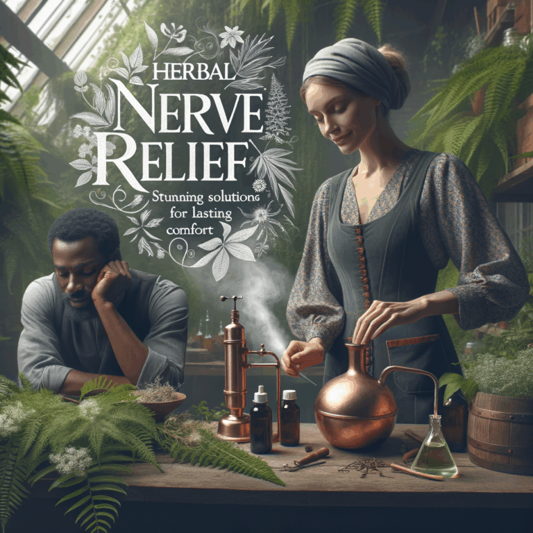 Generate an eye-catching, high-quality featured image prompt for a blog post about: Herbal Nerve Rel