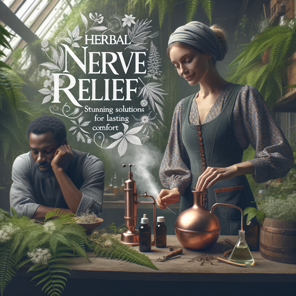 Generate an eye-catching, high-quality featured image prompt for a blog post about: Herbal Nerve Rel
