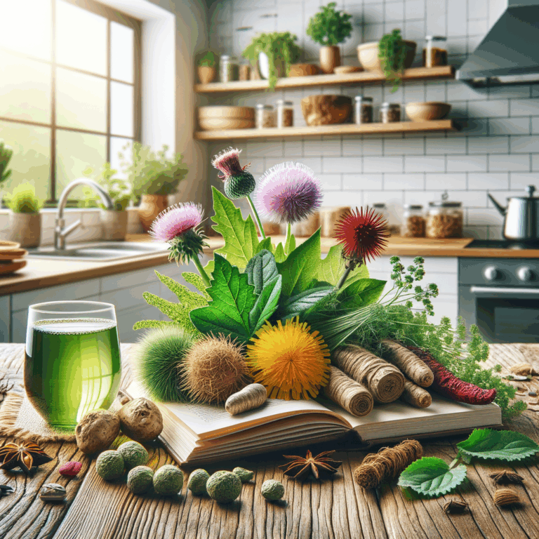 Generate an eye-catching, high-quality featured image prompt for a blog post about: Liver Detox Herb