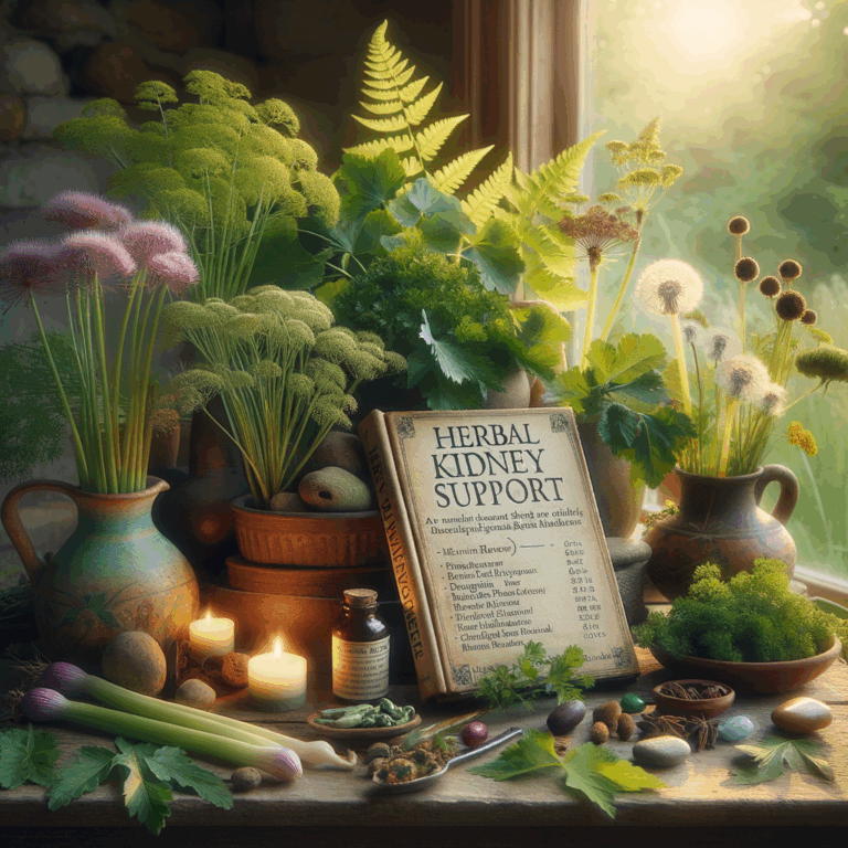 Generate an eye-catching, high-quality featured image prompt for a blog post about: Herbal Kidney Su