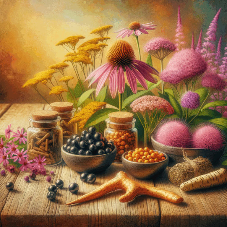 Generate an eye-catching, high-quality featured image prompt for a blog post about: Immune Support H