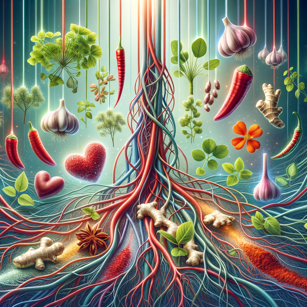 Generate an eye-catching, high-quality featured image prompt for a blog post about: Circulation Herb