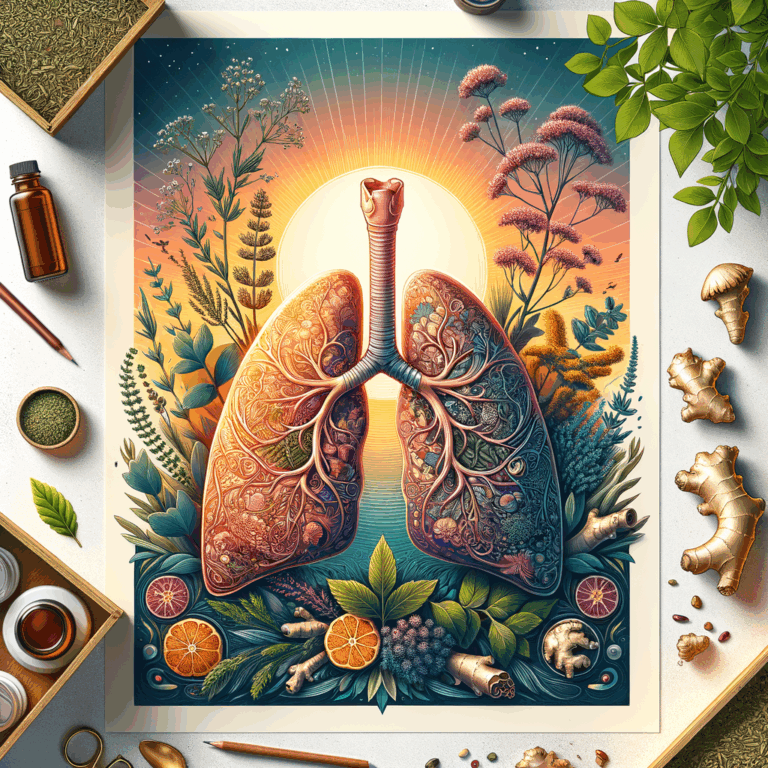 Generate an eye-catching, high-quality featured image prompt for a blog post about: Herbal Respirato