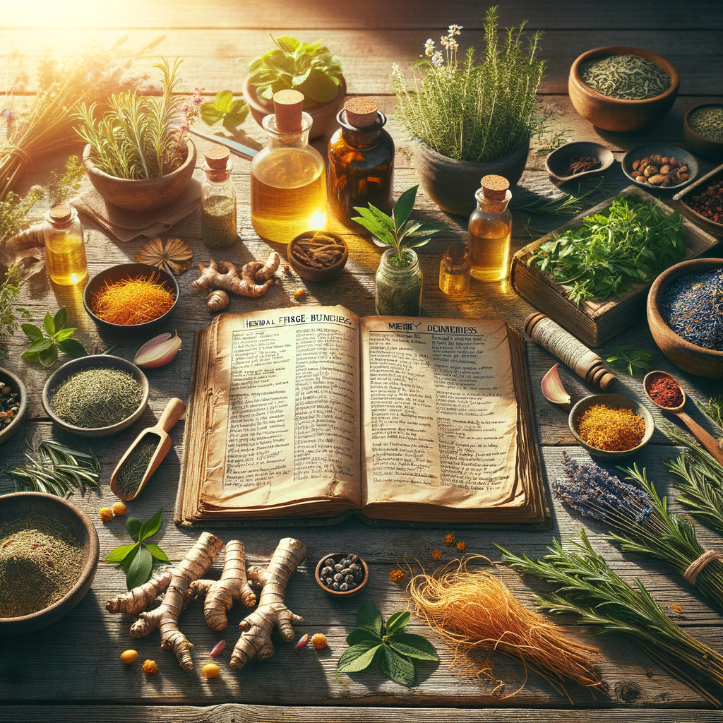 Generate an eye-catching, high-quality featured image prompt for a blog post about: Herbal Fatigue R