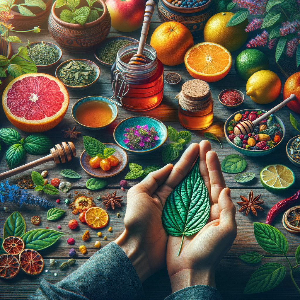 Generate an eye-catching, high-quality featured image prompt for a blog post about: Herbal Cough Tre