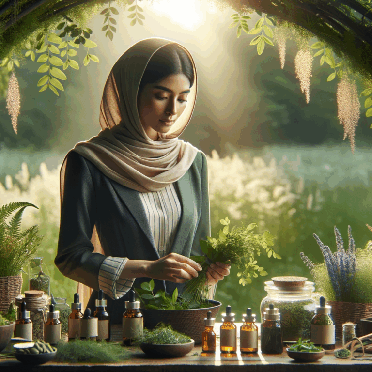 Generate an eye-catching, high-quality featured image prompt for a blog post about: Herbal Women’s