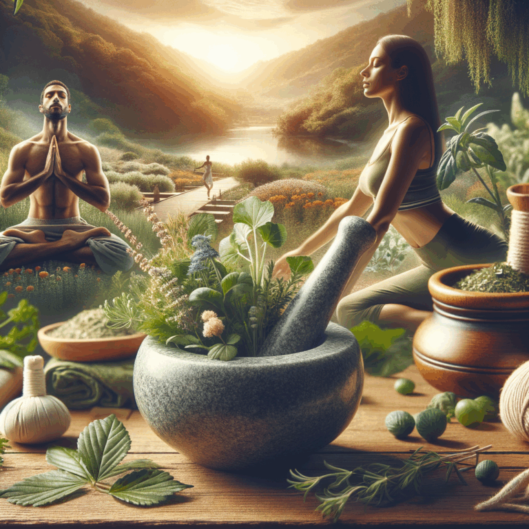 Generate an eye-catching, high-quality featured image prompt for a blog post about: Herbal Muscle Re