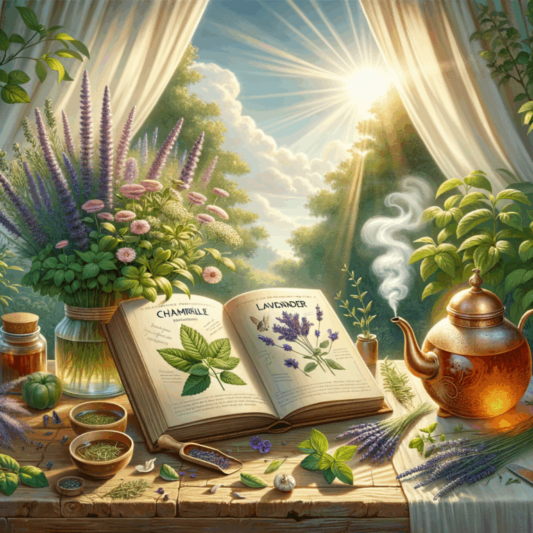 Generate an eye-catching, high-quality featured image prompt for a blog post about: Anxiety Herbal T