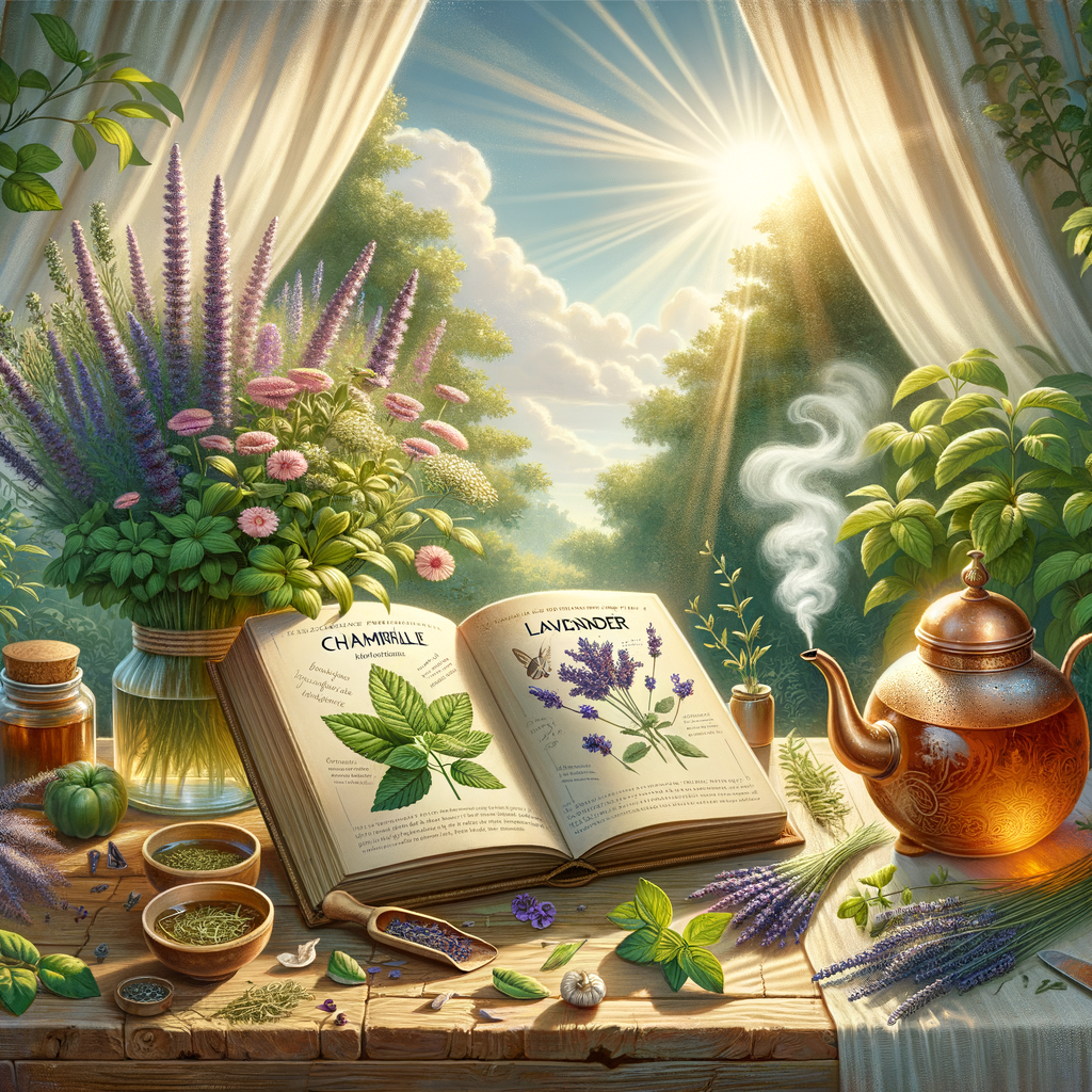 Generate an eye-catching, high-quality featured image prompt for a blog post about: Anxiety Herbal T