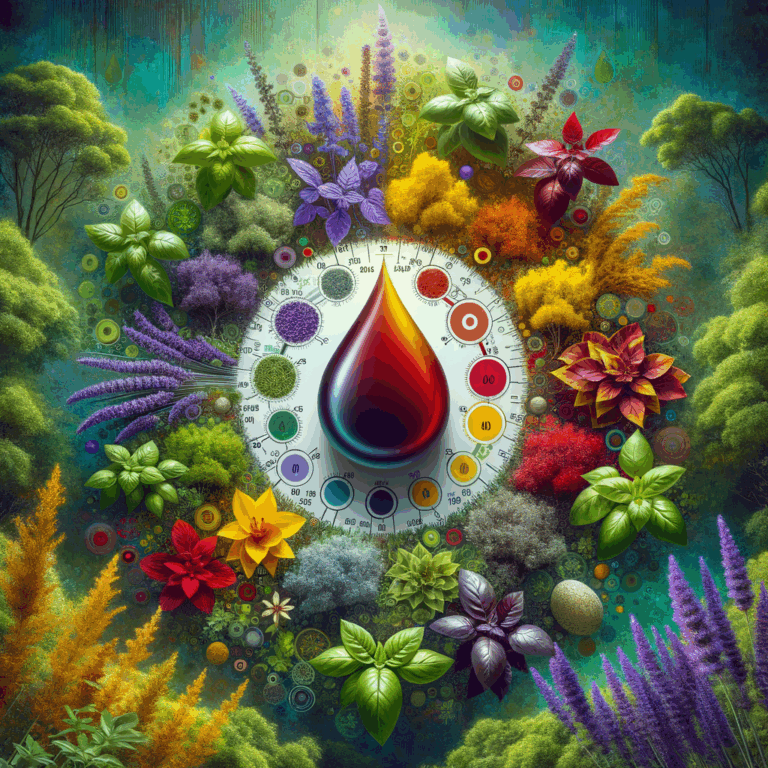 Generate an eye-catching, high-quality featured image prompt for a blog post about: Blood Sugar Herb