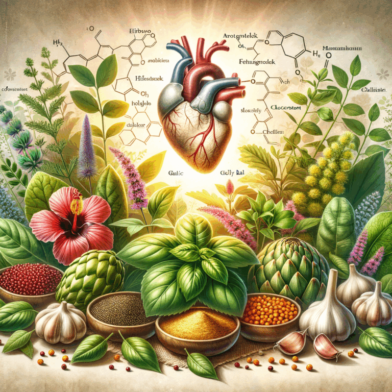 Generate an eye-catching, high-quality featured image prompt for a blog post about: Cholesterol Herb