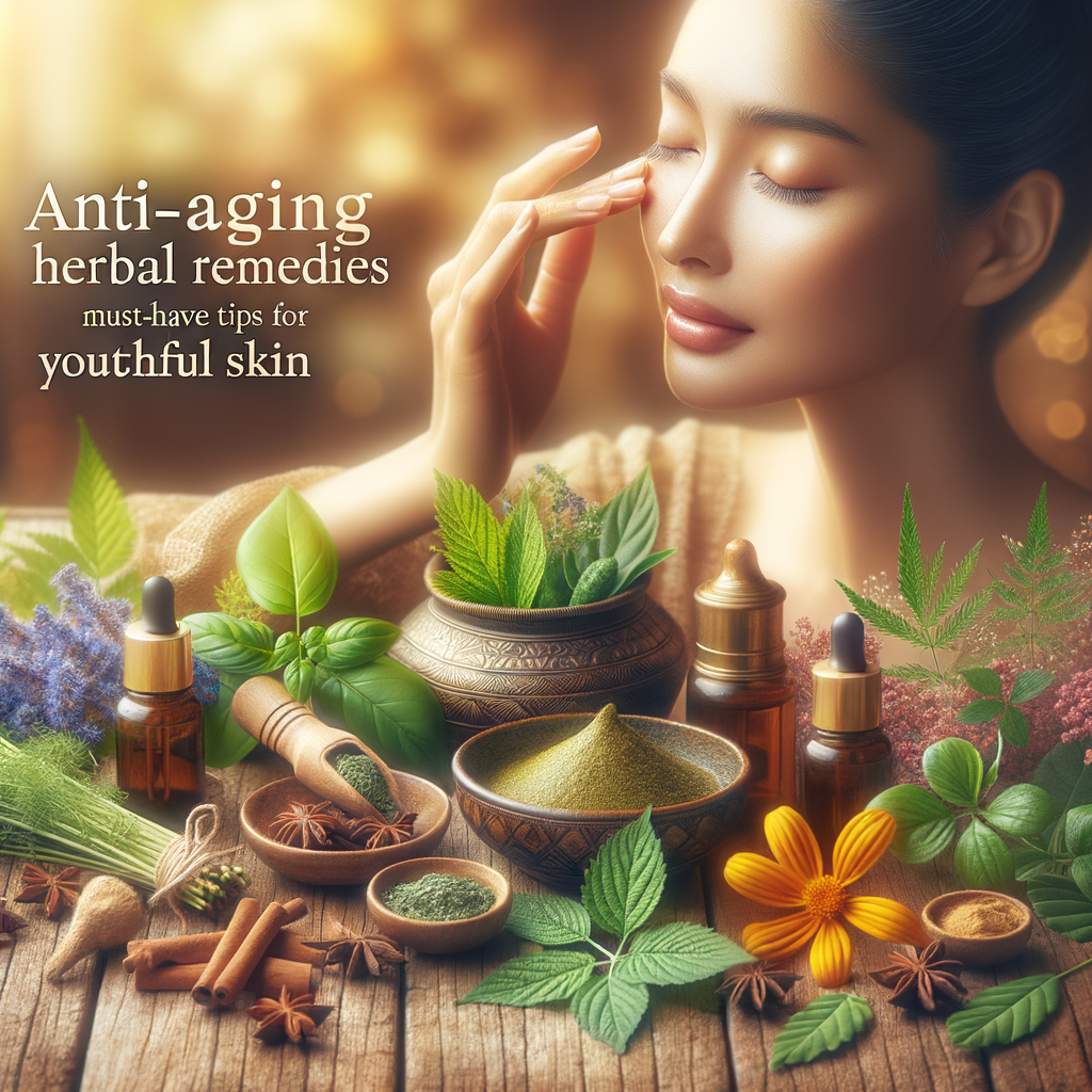 Generate an eye-catching, high-quality featured image prompt for a blog post about: Anti-Aging Herba