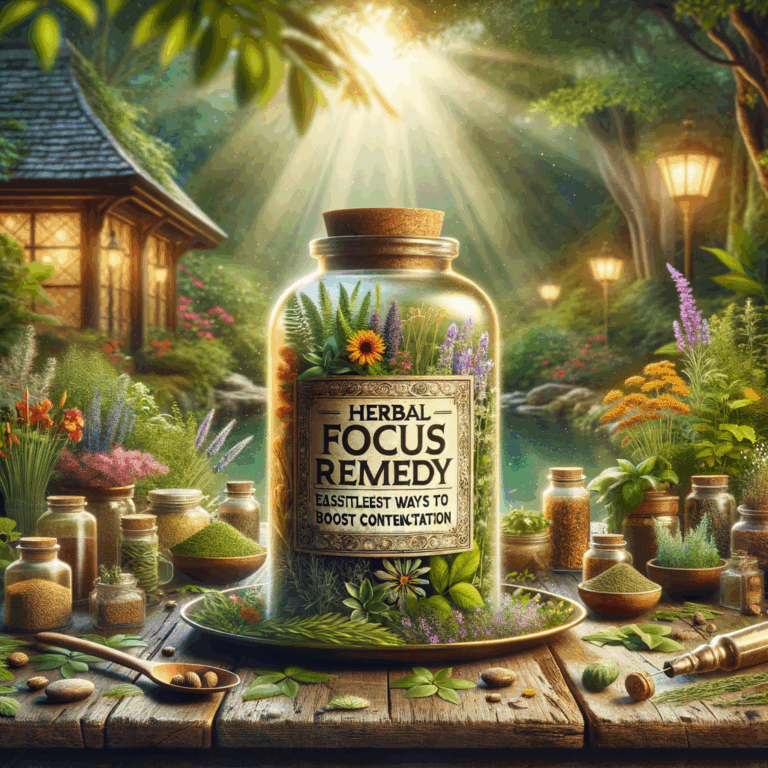 Generate an eye-catching, high-quality featured image prompt for a blog post about: Herbal Focus Rem