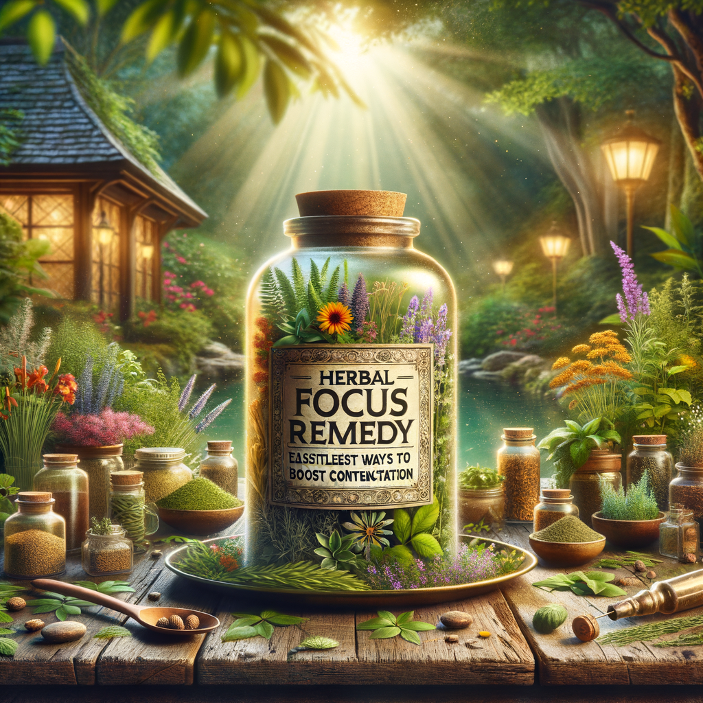 Generate an eye-catching, high-quality featured image prompt for a blog post about: Herbal Focus Rem