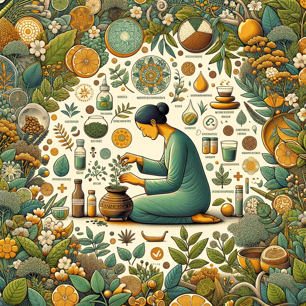 Generate an eye-catching, high-quality featured image prompt for a blog post about: Herbal Wellness: