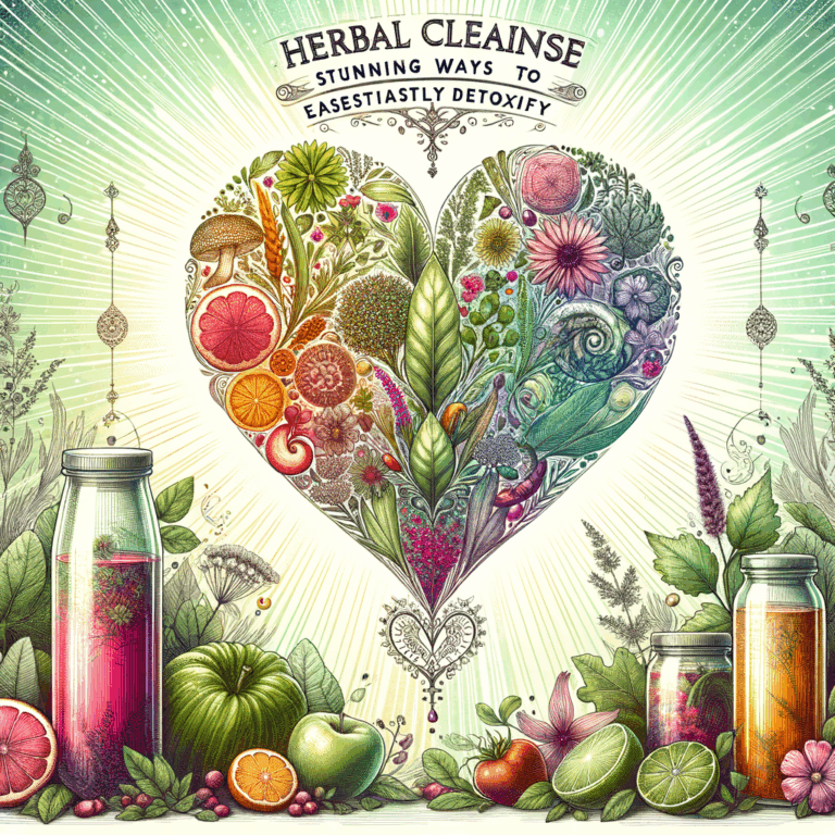 Generate an eye-catching, high-quality featured image prompt for a blog post about: Herbal Cleanse: